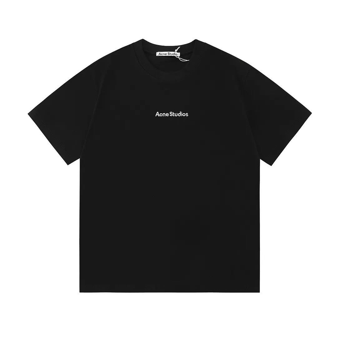Acne Studios 2026 New Arrival logo Same Style t 100％ 32 ：Black Size：XS S M L